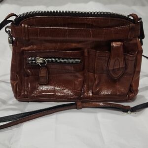 Brown Leather Crossbody Bag